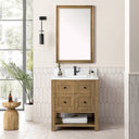 Light Natural Oak / White Zeus - 1 Faucet Hole