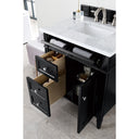 Black Onyx / Carrara White - 3 Faucet Holes