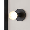 Renwil Thessa 5" Matte Black 1-Light Wall Sconce