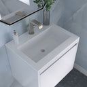 Glossy White / Glossy White - 1 Faucet Hole