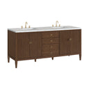 Mid-Century Walnut / Victorian Silver - 3 Faucet Holes
