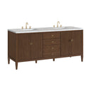 Mid-Century Walnut / Victorian Silver - 3 Faucet Holes