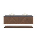 Chestnut / Charcoal Soapstone - 3 Faucet Holes