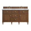 Mid-Century Walnut / Carrara White - 3 Faucet Holes