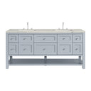 Serenity Blue / Victorian Silver - 3 Faucet Holes