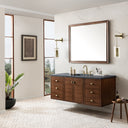 Mid-Century Walnut / Charcoal Soapstone - 3 Faucet Holes