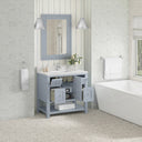 Serenity Blue / White Zeus - 1 Faucet Hole