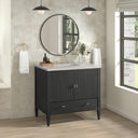 Carbon Oak / Eternal Jasmine Pearl - 3 Faucet Holes