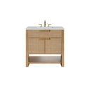 Seaside Oak / Eternal Jasmine Pearl - 3 Faucet Holes