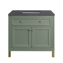 Smokey Celadon / Charcoal Soapstone - 3 Faucet Holes
