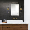 Renwil Zariyah 38" Tall Rectangle Wall Mirror - Yellow