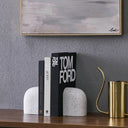 Renwil Bruno Indoor Terrazzo Bookends - White Speckled