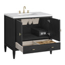 Carbon Oak / White Zeus - 3 Faucet Holes