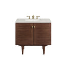Mid-Century Walnut / Lime Delight - 3 Faucet Holes