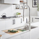 Blanco Quatrus R15 Ergon 33" Single Bowl Apron-Front Stainless Steel Farmhouse Sink