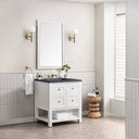 Bright White / Charcoal Soapstone - 3 Faucet Holes