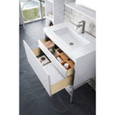 Glossy White / Matte Black / Glossy White - 1 Faucet Hole