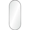 Renwil Ammar 60" Tall Oval Wall Mirror - Black