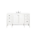 Glossy White / White Zeus - 3 Faucet Holes