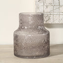 Renwil Hyacinth Indoor Mouth Blown Glass Glass Vase - Grey Te xture