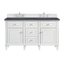 Bright White / Charcoal Soapstone - 3 Faucet Holes