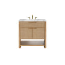 Seaside Oak / Carrara White - 3 Faucet Holes