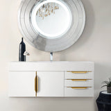 Radiant Gold / Glossy White - 1 Faucet Hole