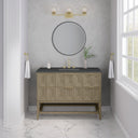 Pebble Oak / Charcoal Soapstone - 3 Faucet Holes