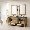 Light Natural Oak / Parisien Bleu - 3 Faucet Holes
