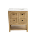Light Natural Oak / White Zeus - 3 Faucet Holes