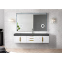Glossy White / Radiant Gold / Dusk Grey Glossy - 1 Faucet Hole