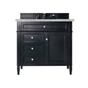 Black Onyx / Victorian Silver - 3 Faucet Holes