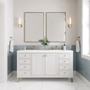 Glossy White / White Zeus - 3 Faucet Holes