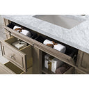 Whitewashed Walnut / Carrara White - 3 Faucet Holes