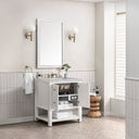 Bright White / Victorian Silver - 3 Faucet Holes