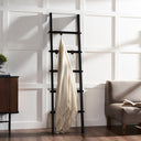 Renwil Mareva Indoor Mango Wood Blanket Ladder - Black