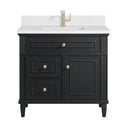 Black Onyx / White Zeus - 1 Faucet Hole