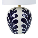 Renwil Darina 19.25" Length Table Lamp - Off-White And Navy