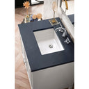 Glossy White / Charcoal Soapstone - 3 Faucet Holes