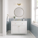 Glossy White / Ethereal Noctis - 3 Faucet Holes