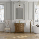 Honey Oak / White Zeus - 1 Faucet Hole