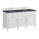 Bright White / Charcoal Soapstone - 3 Faucet Holes