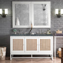 Glossy White / Parisien Bleu - 3 Faucet Holes