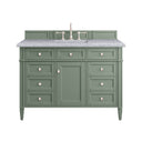Smokey Celadon / Carrara White - 3 Faucet Holes