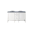 Glossy White / Charcoal Soapstone - 3 Faucet Holes