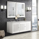 Glossy White / Victorian Silver - 3 Faucet Holes