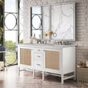 Glossy White / Victorian Silver - 3 Faucet Holes