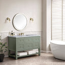 Smokey Celadon / Carrara White - 3 Faucet Holes