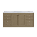 Walnut Whisper / Carrara White - 3 Faucet Holes