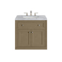 Walnut Whisper / Carrara White - 3 Faucet Holes